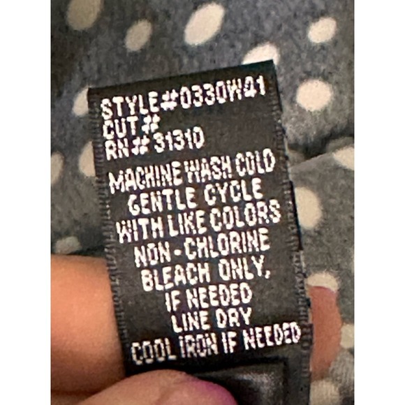 ABstudio size 2 black and white polka dot dress - Picture 4 of 5